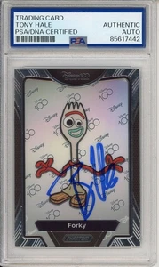 2023 KAKAWOW DISNEY CHROME FORKY TOY STORY SIGNED VOICE TONY HALE PSA DNA COA - Picture 1 of 2