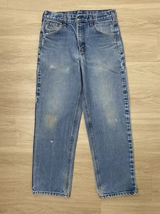 Vintage Carhartt FRB160 DNM Jeans Herren 30x30 Distressed Light Wash Faded Blue HRC 3 - Bild 1 von 18