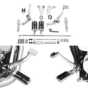 Fit For Harley Sportster XL 883 1200 2004-2013 Forward Controls Foot Pegs - Picture 1 of 11