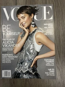 VOGUE MAGAZINE JANUARY 2016 ALICIA VIKANDER FASHION NEW FREEDOM NEAR MINT - Bild 1 von 2