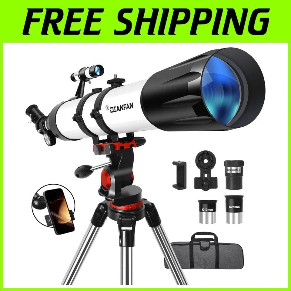 Compact Astronomy Telescope with Phone Adapter - Image 1 of 4