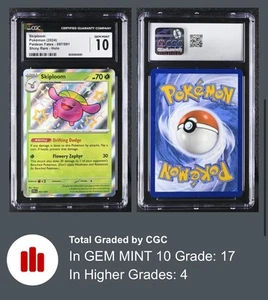 Skiploom 097/091 Sv: Paldean Fates Shiny Holo Rare 2024 CGC 10 GEM MINT - Picture 1 of 3