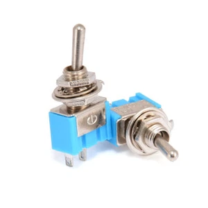 2-Pin SPST ON-OFF 2 Position 250VAC Mini Toggle Switches MTS-101 Blue - Picture 1 of 7