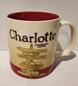 Starbucks Charlotte, NC City Collector Series Coffee Tea Cup Mug 16oz Very Nice  - Picture 1 of 4