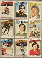 1976-77 Lot Of 9 OPC O-Pee-Chee Hockey Cards #8 13 76 90 100 104 184 203 236 **