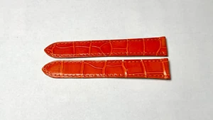 Cartier KD25XR31 18X16mm Orange Alligator Deploy Strap Authentic OEM - Picture 1 of 5