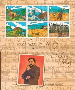 Estampillas de Jersey: "Debussy in Jersey" 6v S/S Paquete de Presentación MNH 2024 - Imagen 1 de 5