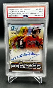 2023 Bowman Chrome - Jackson Holliday Auto #/99 PSA 9 Autograph Orioles Rookie - Bild 1 von 2