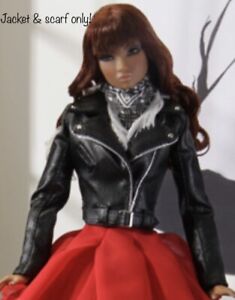 Integrity Toys THE MAKING OF ERIN SALSTON Fashion Royalty Leather JACKET & SCARF
