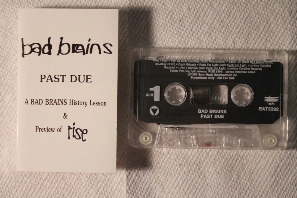 Bad Brains - Past Due US Epic promo only cassette 1993 punk hardcore - Image 1 of 1