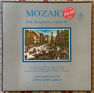 MOZART - EARLY SYMPHONIES VOL. II 3LP BOX SET NEW SEALED GUNTER KEHR - Imagen 1 de 3