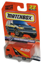 Matchbox Speedy Delivery (1998) Volvo Container Orange Truck Toy #22/100