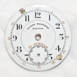 Antique Dorey Lester Pocket Porcelain Watch Face dial for Replacement Parts! - Picture 1 of 2
