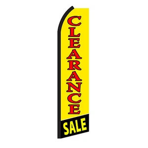 CLEARANCE SALE Banner Flag Only Advertising Sign Swooper Feather Flutter - Picture 1 of 3