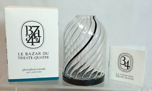 DIPTYQUE Le Bazar Du Trente-Quatre Glass Candle Holder Small - Boxed