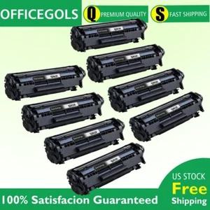 8 Pack Q2612X 12X Toner Cartridge For HP LaserJet 1012 1015 1018 1020 1022 3015 - Picture 1 of 1