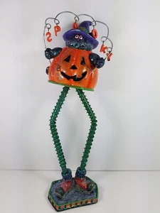 RAR Vintage 1990er Giftcraft 14" Halloween glitzernder Wackelkörper schwarze Katze, neu/neuwertig - Bild 1 von 12