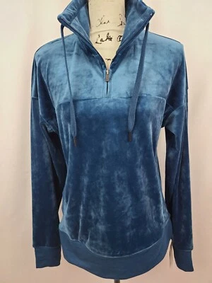 Champion C9 Women's Blue Training Cozy Stretch 1/4 Zip Pullover Sweatshirt New - Image 1 of 4