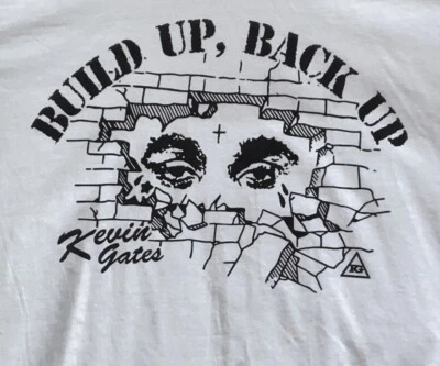 Camiseta Kevin Gates Camiseta Rap Camiseta Hip Hop Para Hombres Pequeña Camiseta de Concierto Foto 1 de 3