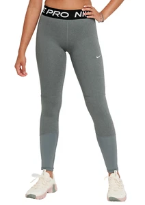 NIKE Big Girls' Training Pro Dri-FIT Leggings M Medium (10-12) Carbon Heather - Picture 1 of 6