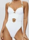 Ann Summers -Riviera Cupped Swimsuit - White - Size 40H  RRP £45.New With Tags