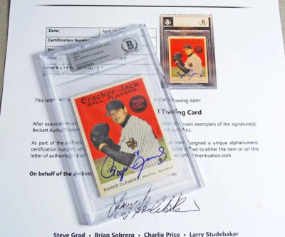 2004 Topps Cracker Jack Roger Clemens #74 Autograph Baseball Card - Image 1 of 2