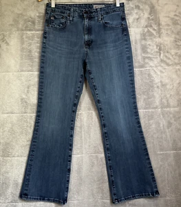 AG Adriano Goldschmied Jeans Women 29 Blue Farrah Boot Crop High Rise Stretch - Picture 1 of 12