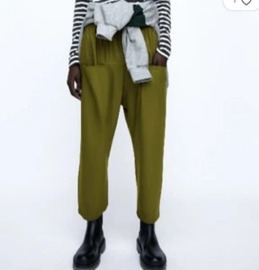 Baggy Jogger Cargo Pants with Pockets Olive Green Sizes M, XL - Picture 1 of 4