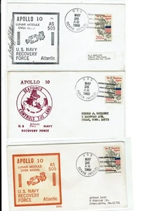 Apollo 10 Space May 1969 Secondary Recovery Vessel 6 Covers USS OZARK !! - Picture 1 of 2