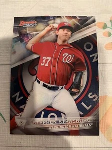 2016 Bowman's Best Baseball Refractors #52 Stephen Strasburg Nationals - Picture 1 of 3