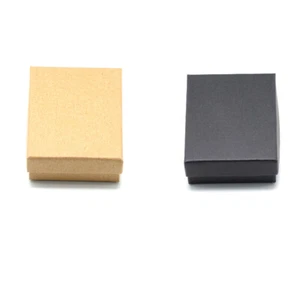 12pcs Rectangle Jewelry Gift Ring Box For Present Necklace With Sponge 9x7x3cm - Picture 1 of 6