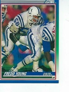 FREDD YOUNG SIGNED 1990 SCORE #102 - INDIANAPOLIS COLTS - Imagen 1 de 1