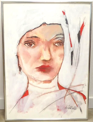 Portrait Mädchen Frau Expressionismus 50x70cm Unikat! - Bild 1 von 4