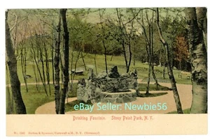 Stony Point NY - FUENTE DE AGUA EN PARQUE - Postal Condado de Rockland - Imagen 1 de 2