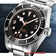 41mm CORGEUT Black Dial Japan Miyota 8215 Sapphire Glass Automatic Mens Watch