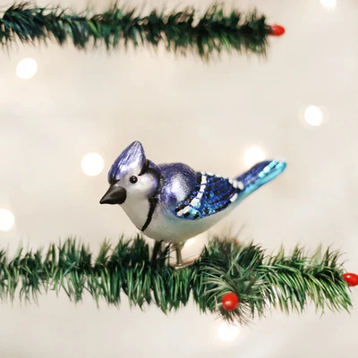 Old World Christmas - Bright Blue Jay Clip On - 18080 - Image 1 of 3