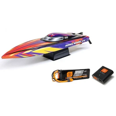 ProBoat PRB-1992T Sonicwake 24" Self-Righting Brushless Deep-V RTR, Red - Bild 1 von 4