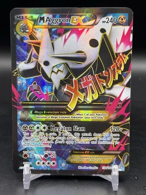 M Aggron EX 154/160 Pokemon XY Primal Clash Full Art Mega English LP- - Image 1 of 4