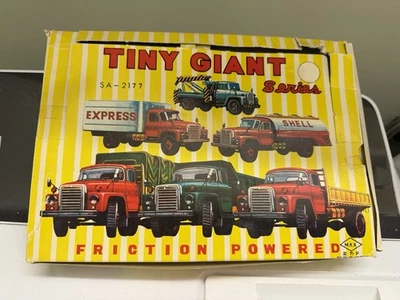 Vintage SSS Japan 1960s Tiny Giant Series Truck Set Tin & Plastic 6 Mint Boxed - Image 1 of 4