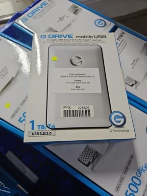 G - Technology G-Drive Mobile USB-C 3.1 1TB External Hard Drive Used 0G02429  - Image 1 of 3