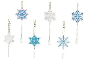 Sun Catcher 6 PCS DIY Diamond Art Suncatchers Wind Chime Kit for snow-chime6 - Picture 1 of 8