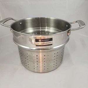 "Inserto colador para olla de pasta de acero inoxidable Tramontina 7"" X 10"" X 9""" - Imagen 1 de 7