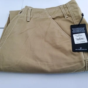 New True Religion Jeans Men 36x32 Travertine Cargo Pants Baggy Relaxed Skater - Picture 1 of 14