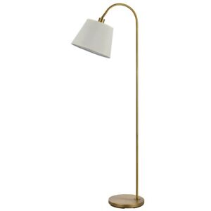 Cal Lighting Covington 60" Height Metal Floor Lamp, Antique Brass - BO-2573FL-AB