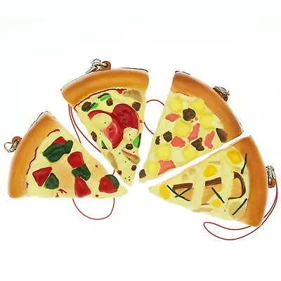 Japanese Blind Box Pizza Phone Strap Charm Keychain 1 Random Foam Squishy  - Image 1 of 4