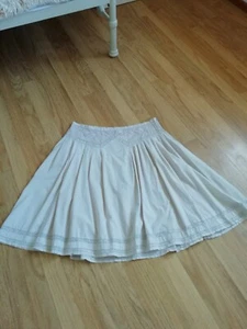 French Connection beige cotton skirt size 16 - Picture 1 of 8