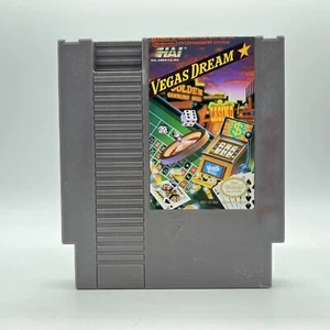 NES Vegas Dream Authentic Nintendo 1988 Tested Cartridge Only Hal America - Picture 1 of 5