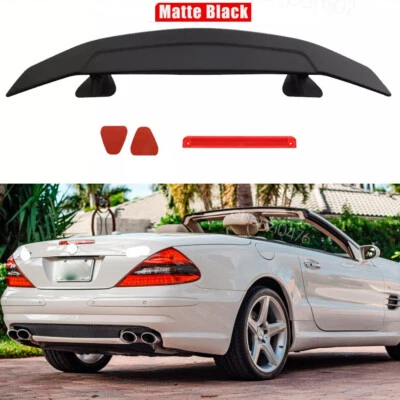 For Mercedes Benz SL55 SL63 SL500 C63 Rear Trunk Spoiler GT Wing Matte Black 46" - Image 1 of 4