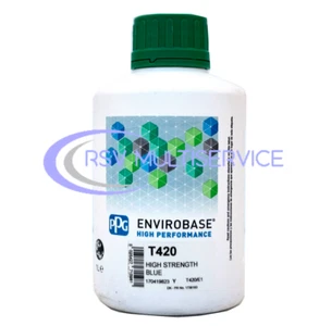 PPG T420 | Envirobase HP vernice base acqua auto | High strength blu 1 litro - Foto 1 di 1