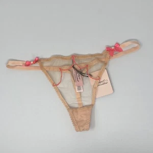 Agent Provocateur Lorna Nude Pink Thong AP3 Medium NWT - Picture 1 of 6